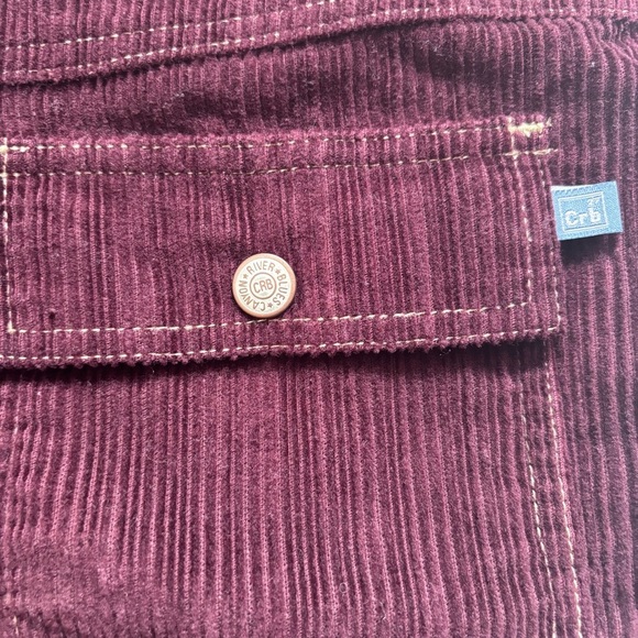 Y2K Canyon River Blues mini corduroy burgundy mini skirt size 9 - Picture 9 of 9